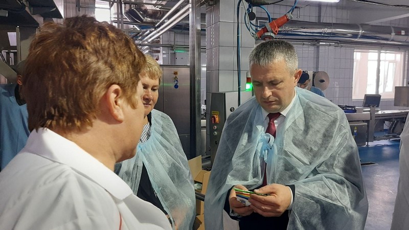 Рабочий визит председателя Гомельского облисполкома Ивана Ивановича Крупко