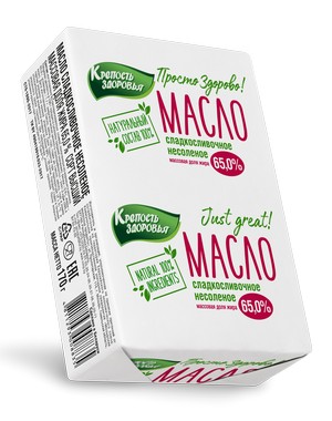 Масло сладкосливочное несоленое м.д.ж. 65,0%