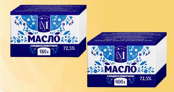 Масло сладкосливочное "Крестьянское" м.д.ж.72,5%